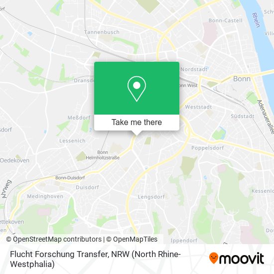 Flucht Forschung Transfer map