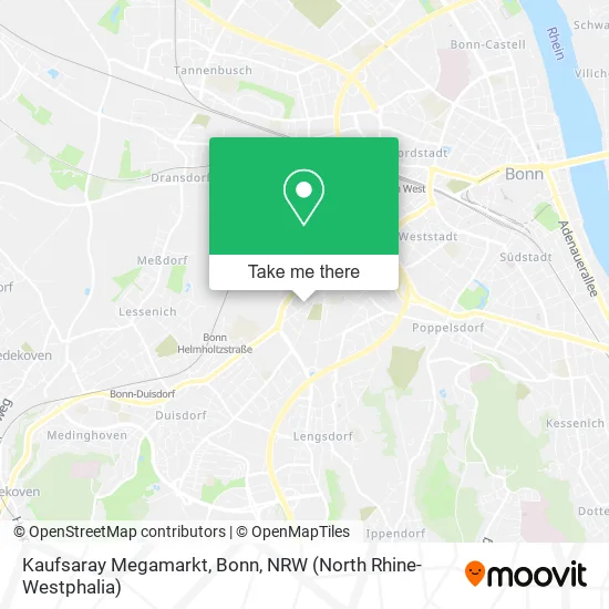 Карта Kaufsaray Megamarkt, Bonn