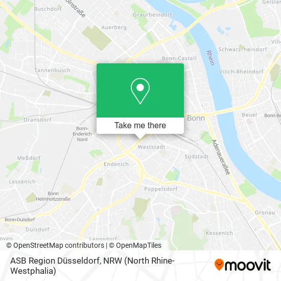 Карта ASB Region Düsseldorf