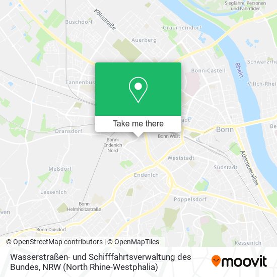 Wasserstraßen- und Schifffahrtsverwaltung des Bundes map