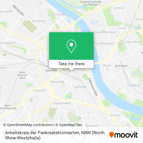 Карта Arbeitskreis der Pankreatektomierten