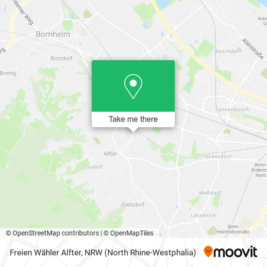 Карта Freien Wähler Alfter