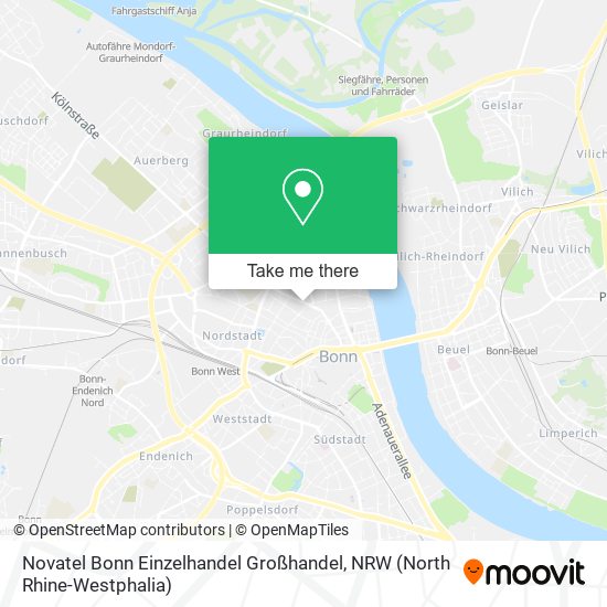 Novatel Bonn Einzelhandel Großhandel map