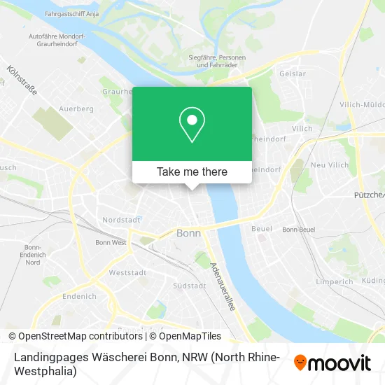 Карта Landingpages Wäscherei Bonn