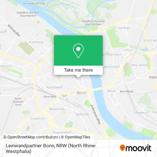 Leinwandpartner Bonn map