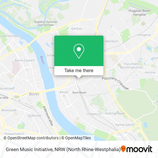 Green Music Initiative map