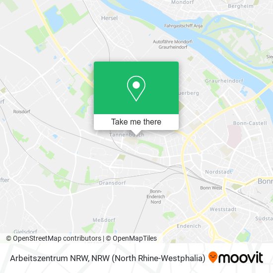 Arbeitszentrum NRW map