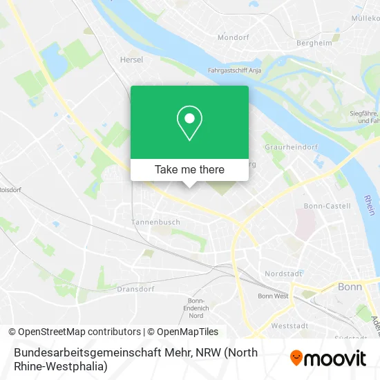 Bundesarbeitsgemeinschaft Mehr map