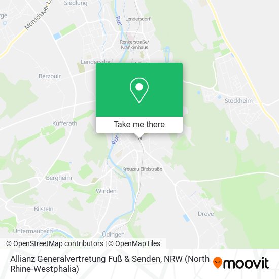 Allianz Generalvertretung Fuß & Senden map