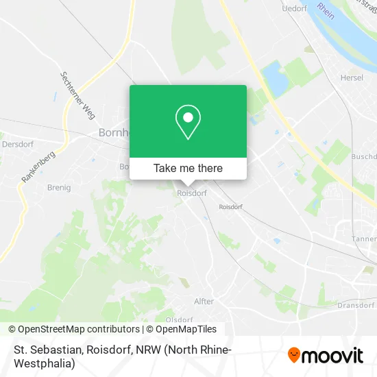 St. Sebastian, Roisdorf map