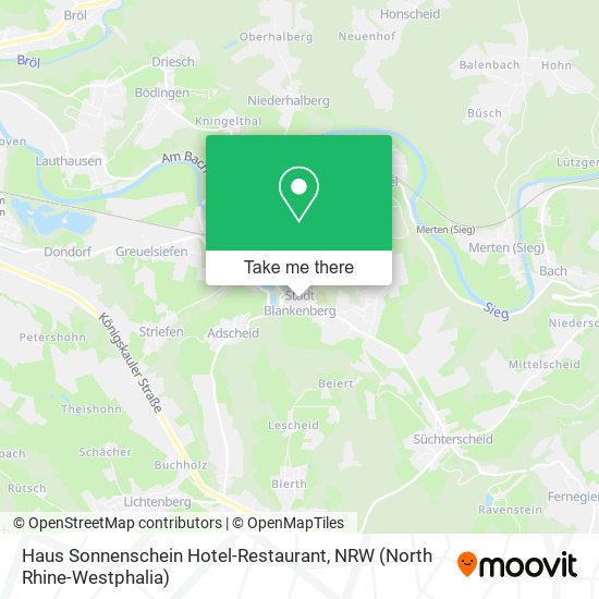 Haus Sonnenschein Hotel-Restaurant map