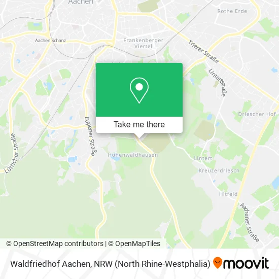 Карта Waldfriedhof Aachen