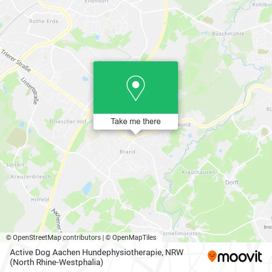 Карта Active Dog Aachen Hundephysiotherapie