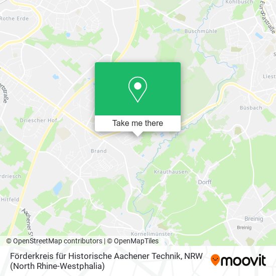 Карта Förderkreis für Historische Aachener Technik