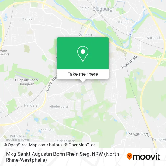 Карта Mkg Sankt Augustin Bonn Rhein Sieg