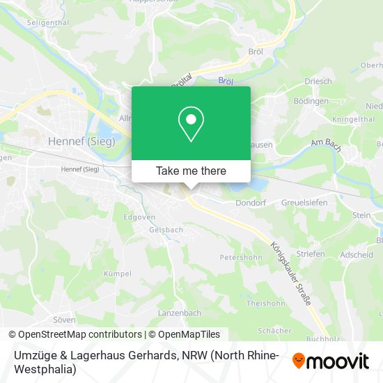 Карта Umzüge & Lagerhaus Gerhards