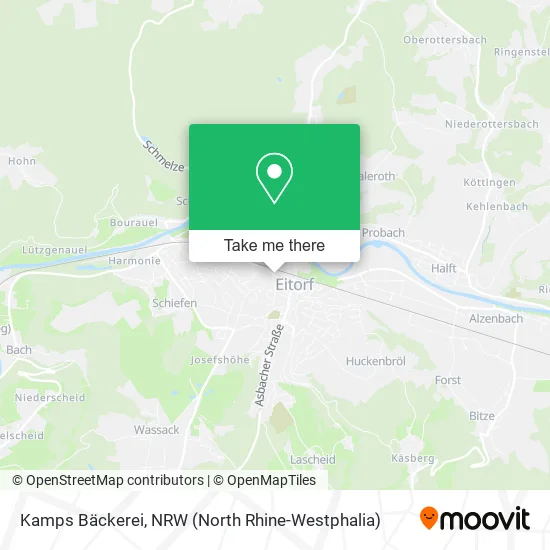 Карта Kamps Bäckerei