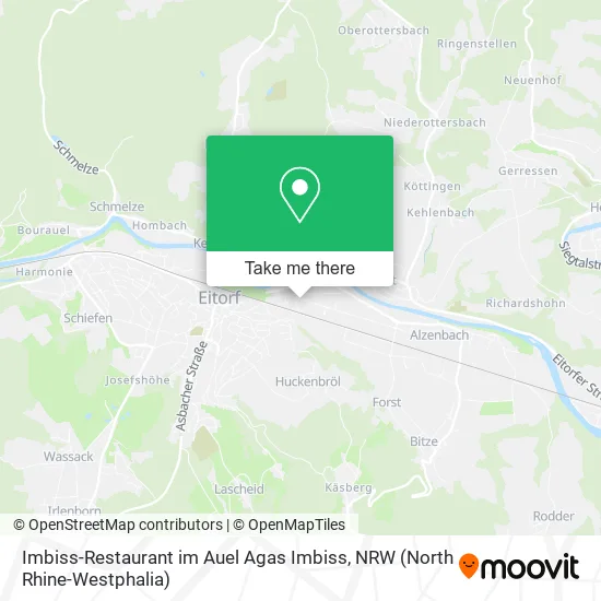 Карта Imbiss-Restaurant im Auel Agas Imbiss