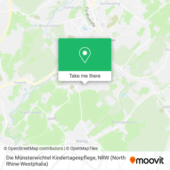 Карта Die Münsterwichtel Kindertagespflege