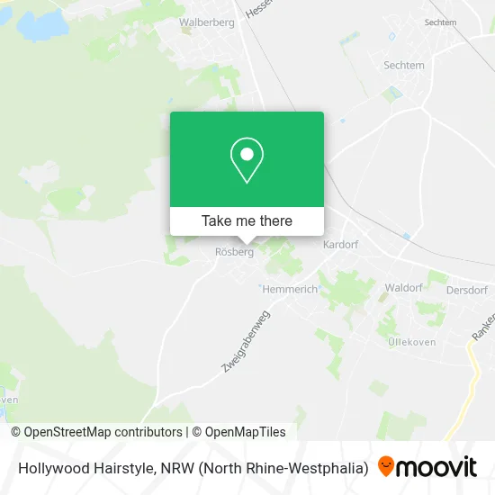 Hollywood Hairstyle map