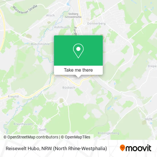 Карта Reisewelt Hubo