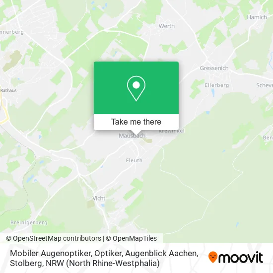 Карта Mobiler Augenoptiker, Optiker, Augenblick Aachen, Stolberg