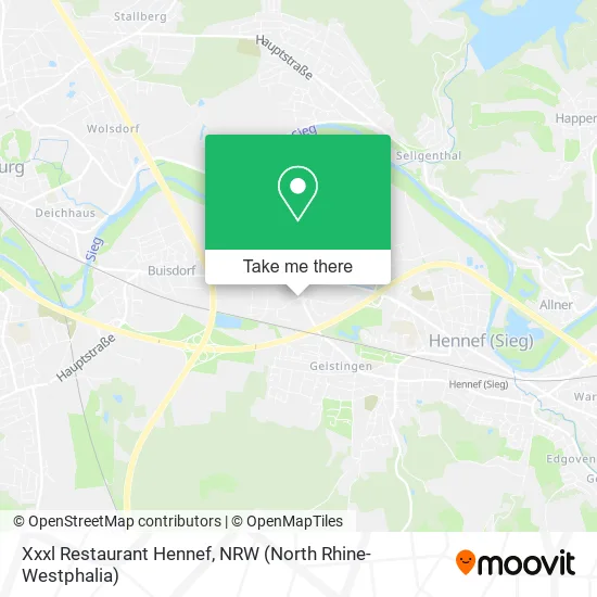 Карта Xxxl Restaurant Hennef