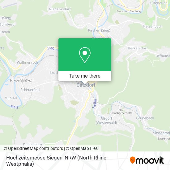 Hochzeitsmesse Siegen map