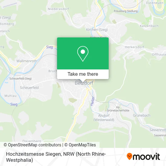 Hochzeitsmesse Siegen map