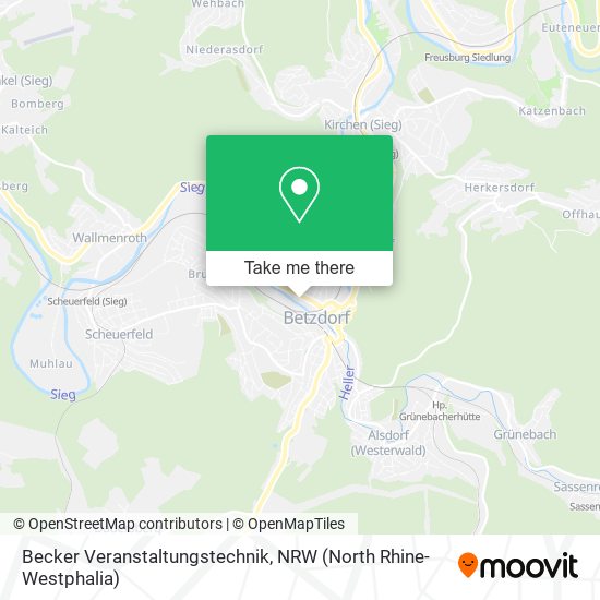 Becker Veranstaltungstechnik map