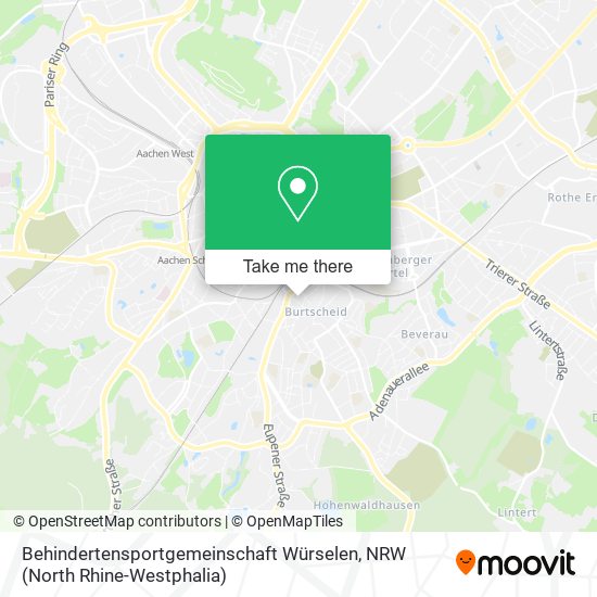 Behindertensportgemeinschaft Würselen map