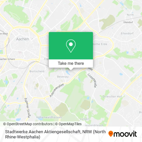 Карта Stadtwerke Aachen Aktiengesellschaft