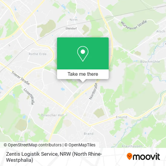 Карта Zentis Logistik Service