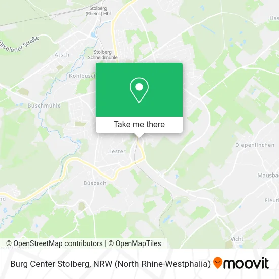 Burg Center Stolberg map