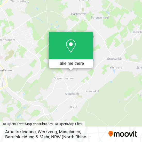 Arbeitskleidung, Werkzeug, Maschinen, Berufskleidung & Mehr map