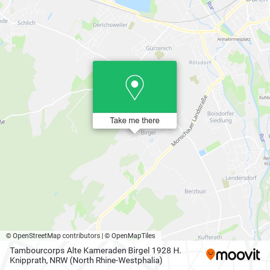 Tambourcorps Alte Kameraden Birgel 1928 H. Knipprath map