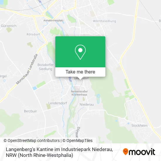 Карта Langenberg's Kantine im Industriepark Niederau