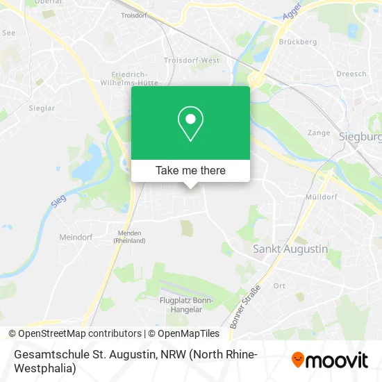 Карта Gesamtschule St. Augustin