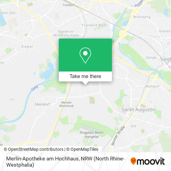 Карта Merlin-Apotheke am Hochhaus