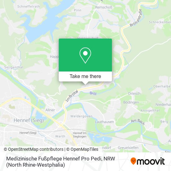 Medizinische Fußpflege Hennef Pro Pedi map