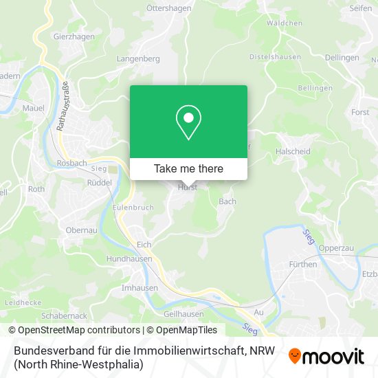 Bundesverband für die Immobilienwirtschaft map