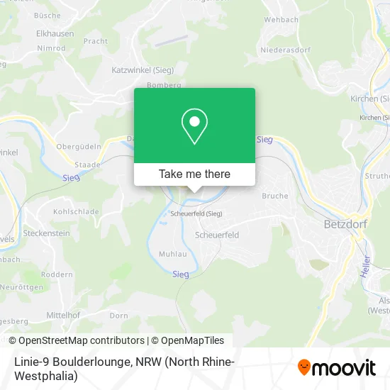 Карта Linie-9 Boulderlounge