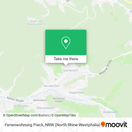 Карта Ferienwohnung Pieck