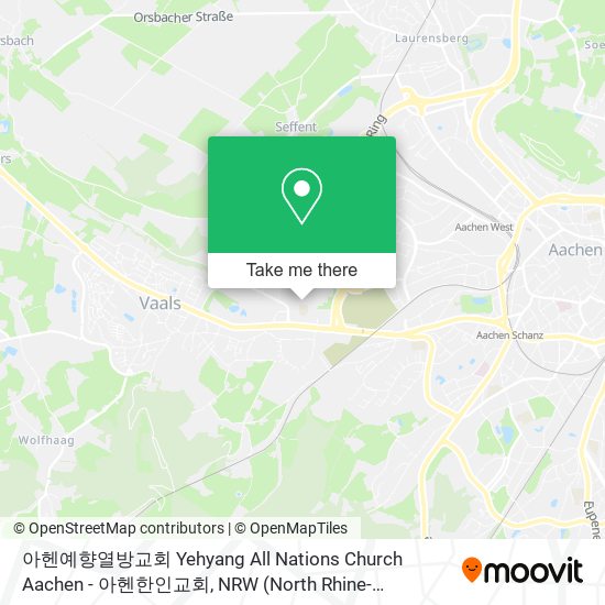 아헨예향열방교회 Yehyang All Nations Church Aachen - 아헨한인교회 map