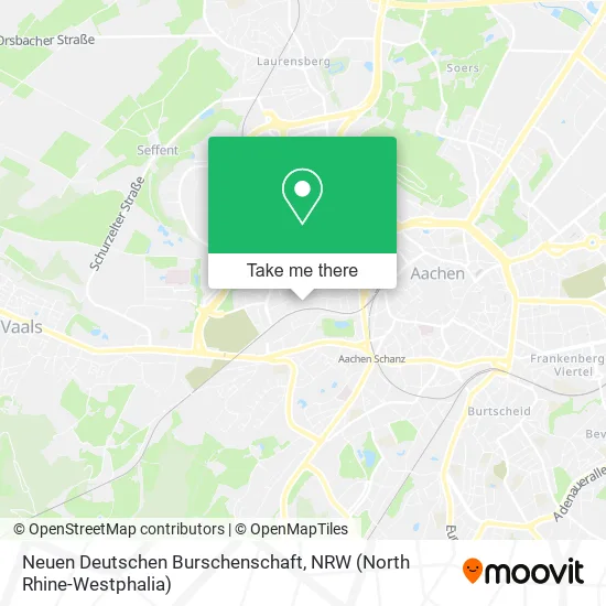 Карта Neuen Deutschen Burschenschaft