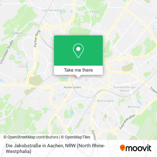Карта Die Jakobstraße in Aachen