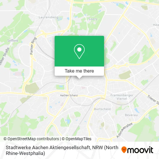 Карта Stadtwerke Aachen Aktiengesellschaft
