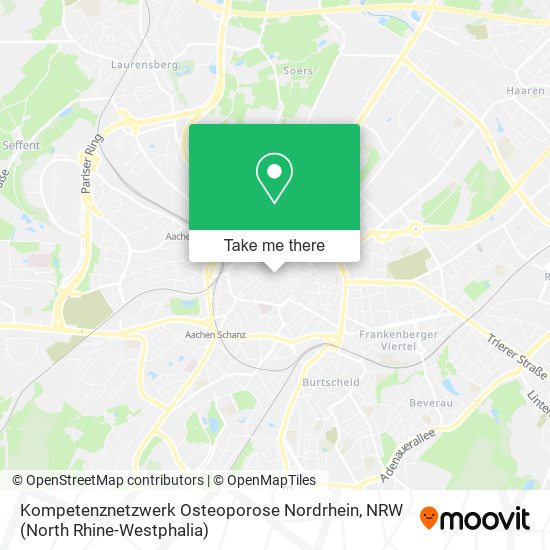 Kompetenznetzwerk Osteoporose Nordrhein map