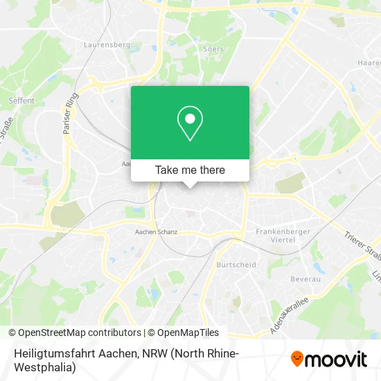 Карта Heiligtumsfahrt Aachen