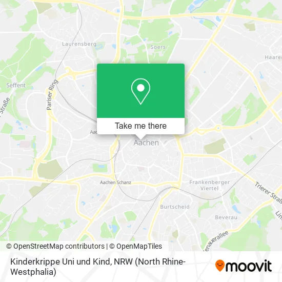Карта Kinderkrippe Uni und Kind